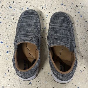 Gray kids Nosox deer stag shoes size 1